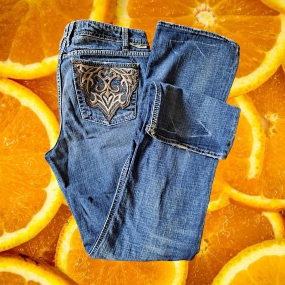 J & Company With Decorative Pocket Blue Jeans Size 31
